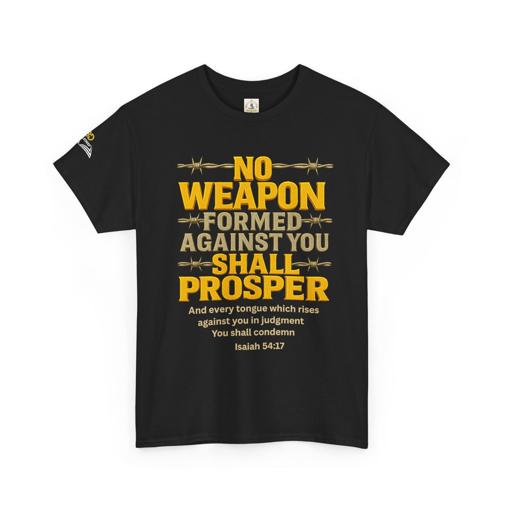 No Weapon Formed _ Unisex Cotten Tee. Enjoy Free Shipping.