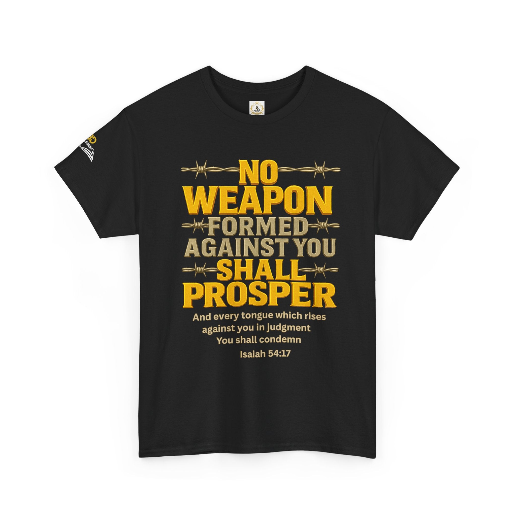 No Weapon Formed _ Unisex Cotten Tee. Enjoy Free Shipping.