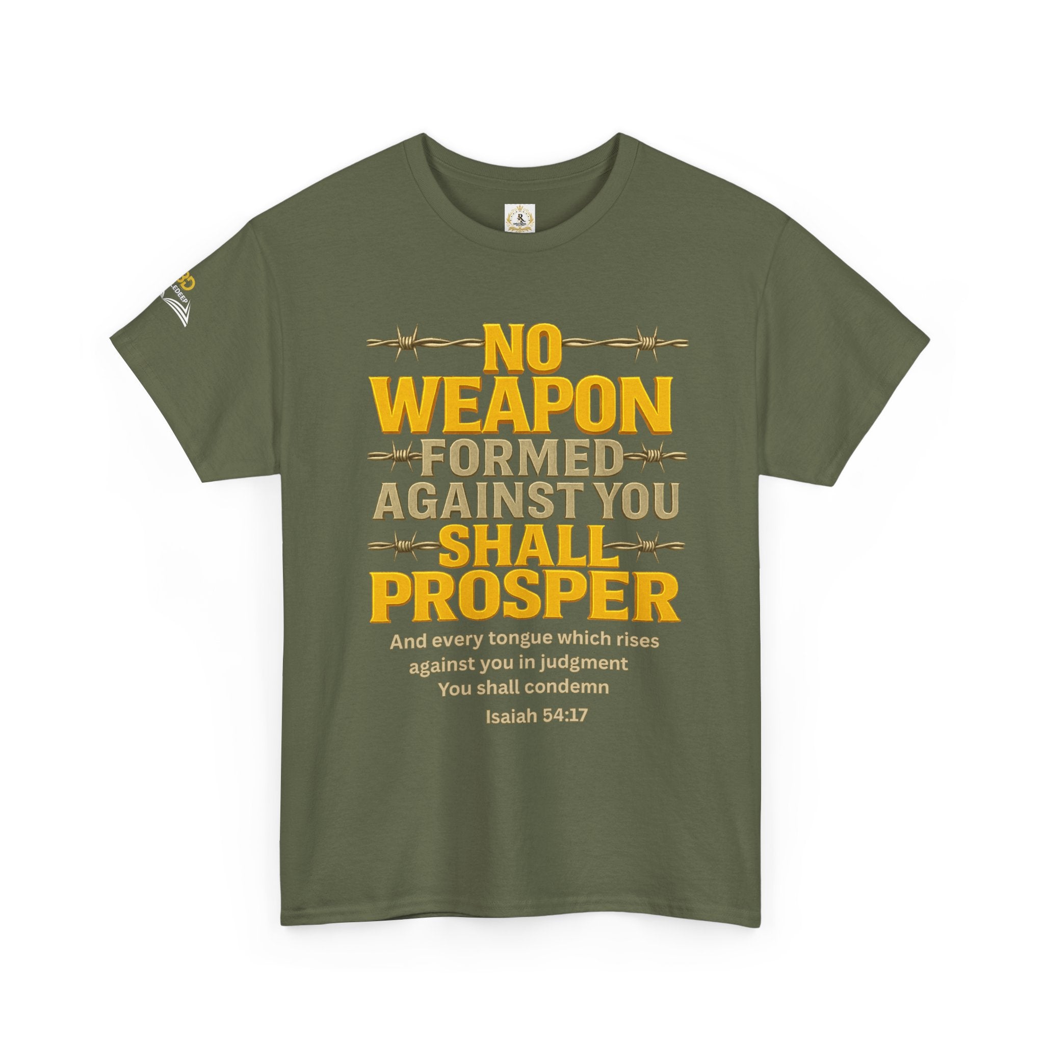 No Weapon Formed _ Unisex Cotten Tee. (Enjoy Free Shipping).