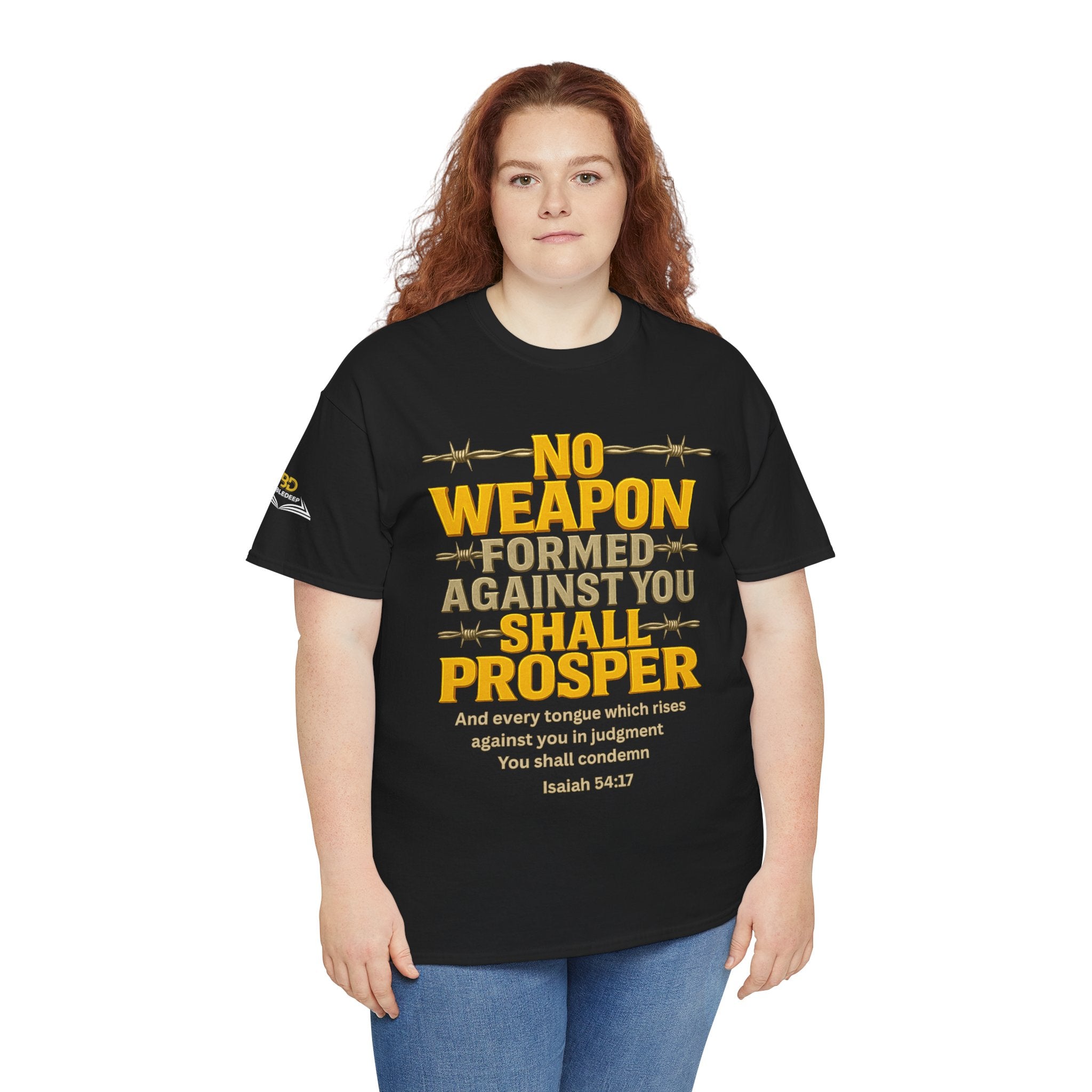 No Weapon Formed _ Unisex Cotten Tee. (Enjoy Free Shipping).