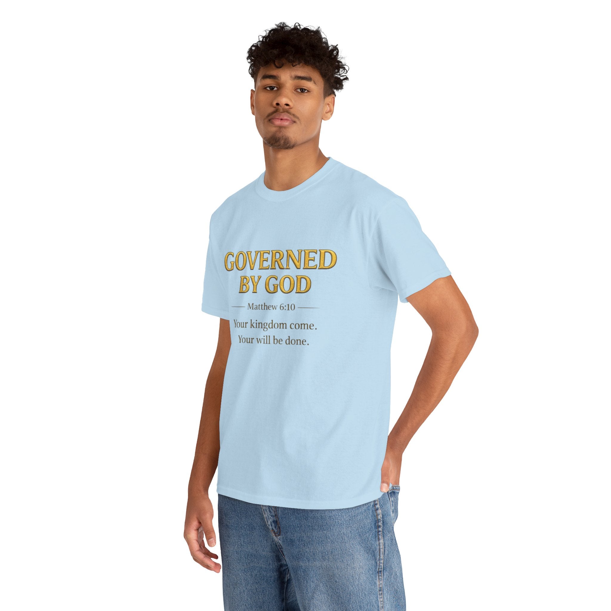 Governed By God — Unisex Kingdom Tee. Enjoy Free Shipping
