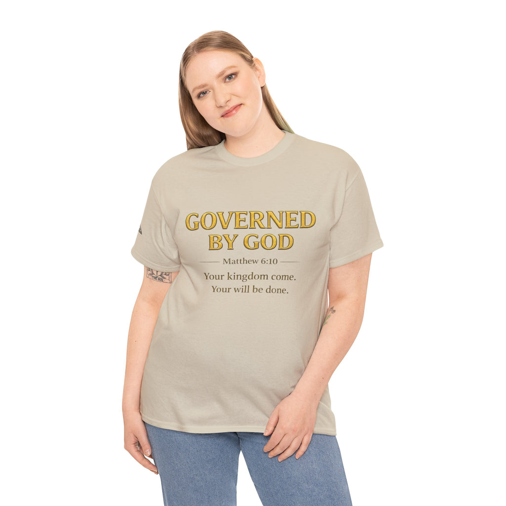 Governed By God — Unisex Kingdom Tee. Enjoy Free Shipping