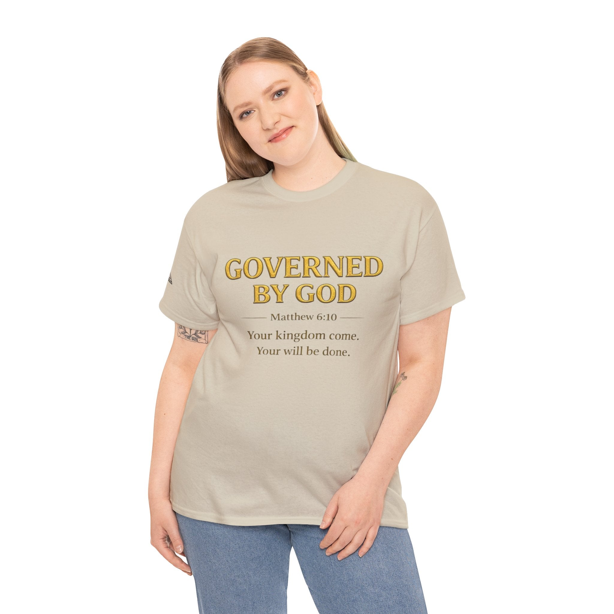 Governed By God — Unisex Kingdom Tee. Enjoy Free Shipping