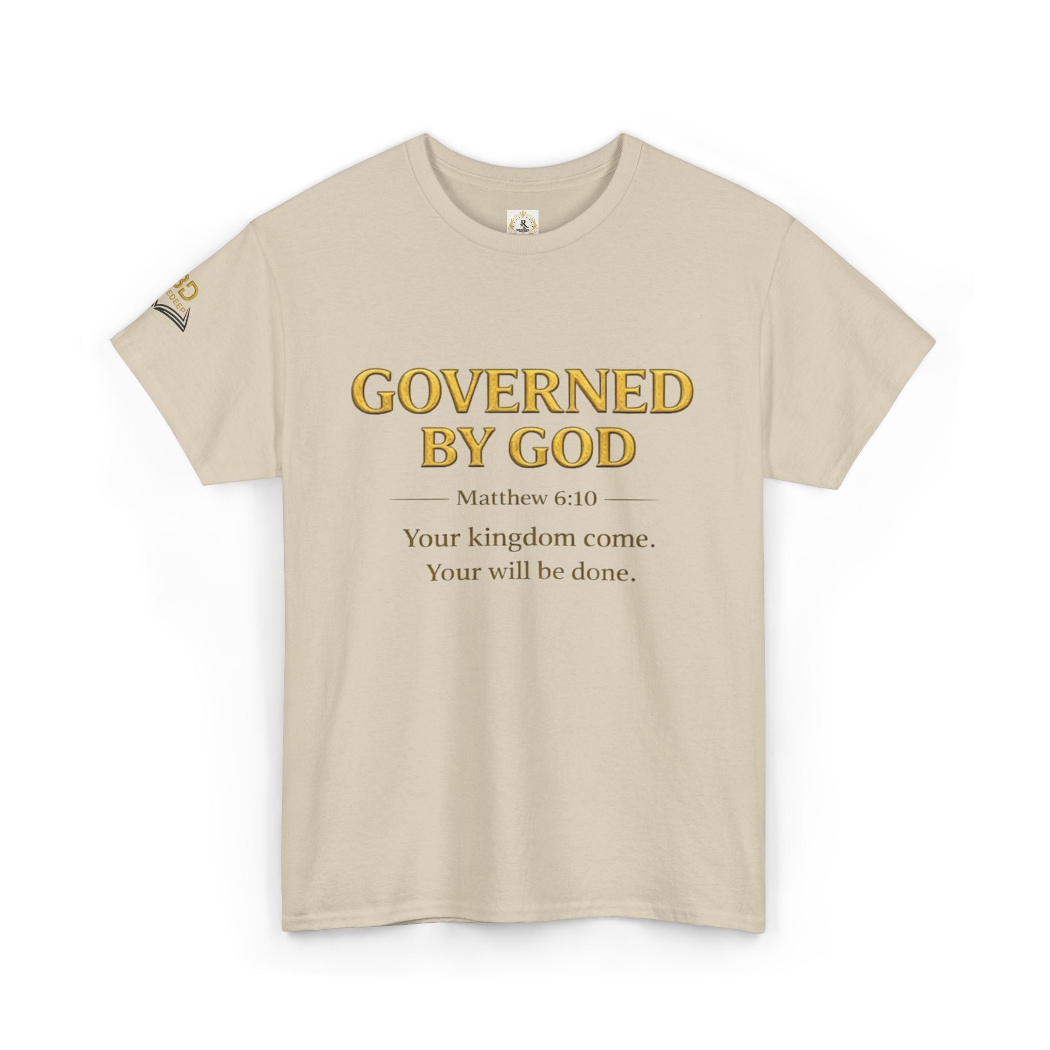 Governed By God — Unisex Kingdom Tee. Enjoy Free Shipping