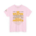 No Weapon Formed _ White Cotten Tee. Enjoy Free Shipping.