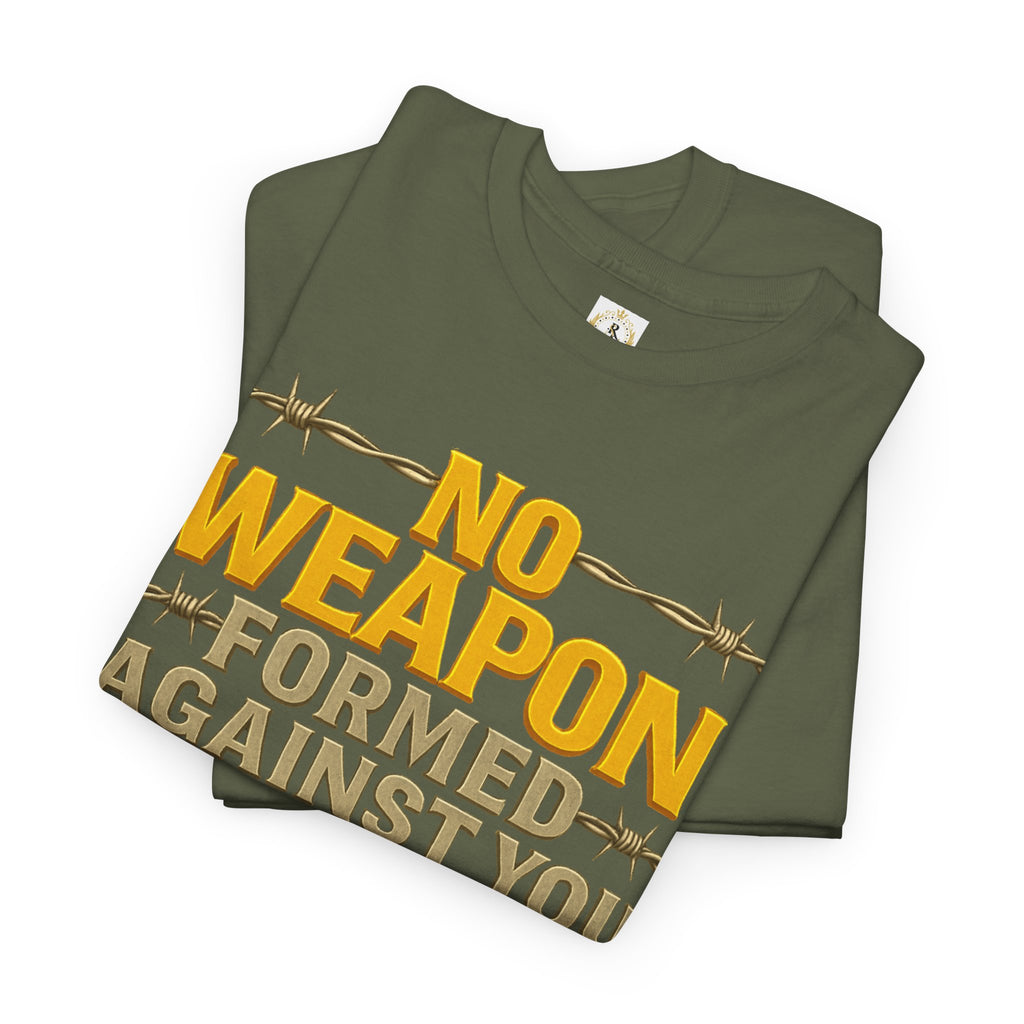 No Weapon Formed _ Unisex Cotten Tee. Enjoy Free Shipping.