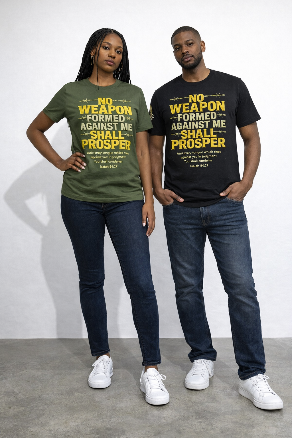 No Weapon Formed _ Unisex Cotten Tee. Enjoy Free Shipping.